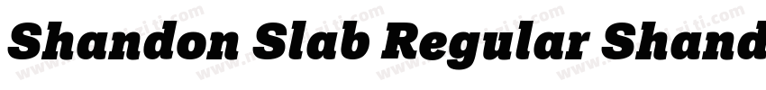 Shandon Slab Regular Shandon Sl字体转换